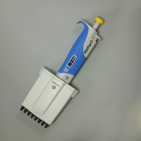 Alpha+ Pipette 5-50µl variable vol, 8 Channel