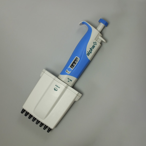 Alpha+ Pipette 10-100µl variable vol, 8 Channel