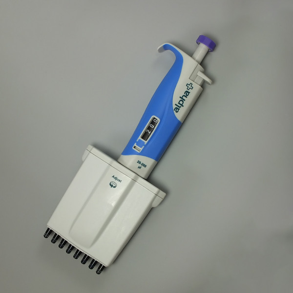 Alpha+ Pipette 20-200µl variable vol, 8 Channel