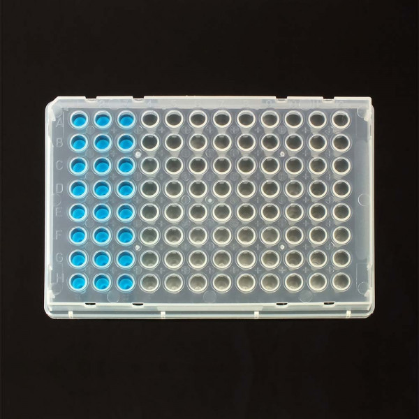 96 well Skirted PCR plate Natural