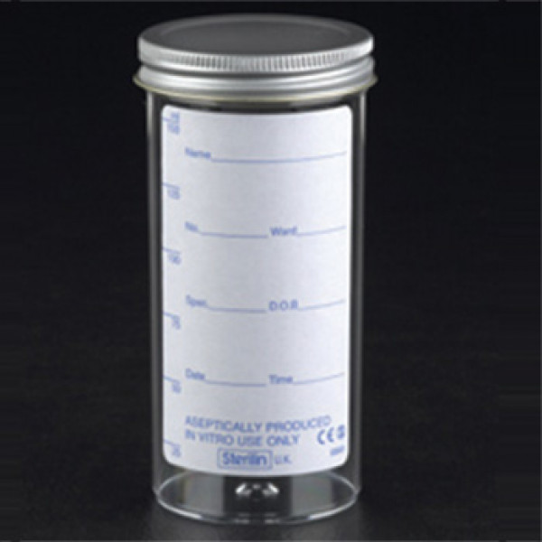 150ml container plain label metal FS cap