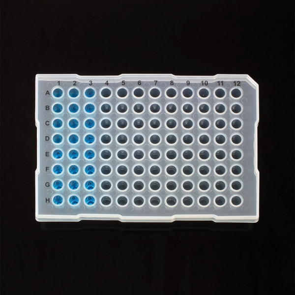 96 Well Semi-Skirt Raised Rim PCR Plate