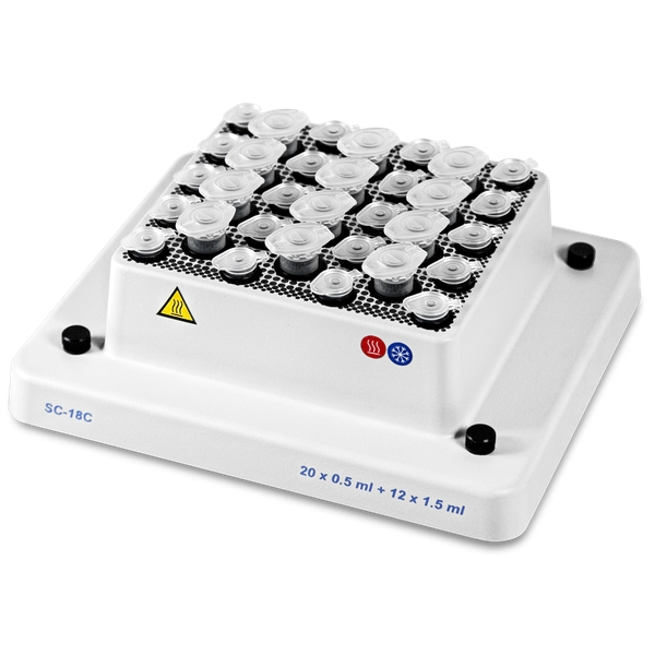 SC-18C, Block for 20x0,5 ml+12x1,5 ml microtubes