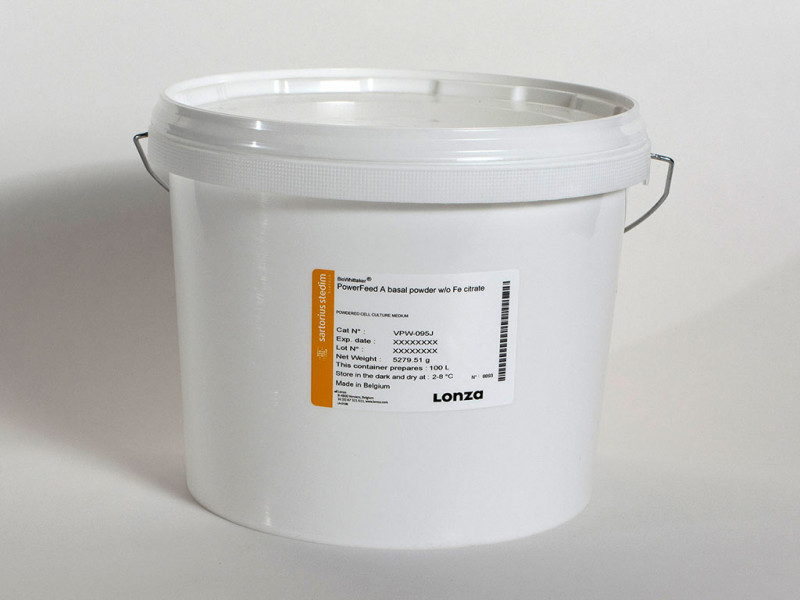 PowerFeed A Powder w/o Fe citrate,  100L